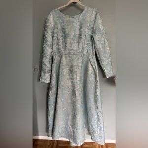 Elegant Blue/ Silver Women's Dress